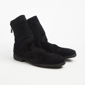 Guidi Back Zip Boot Suede Black (New in box, never worn) - Women's Size 39